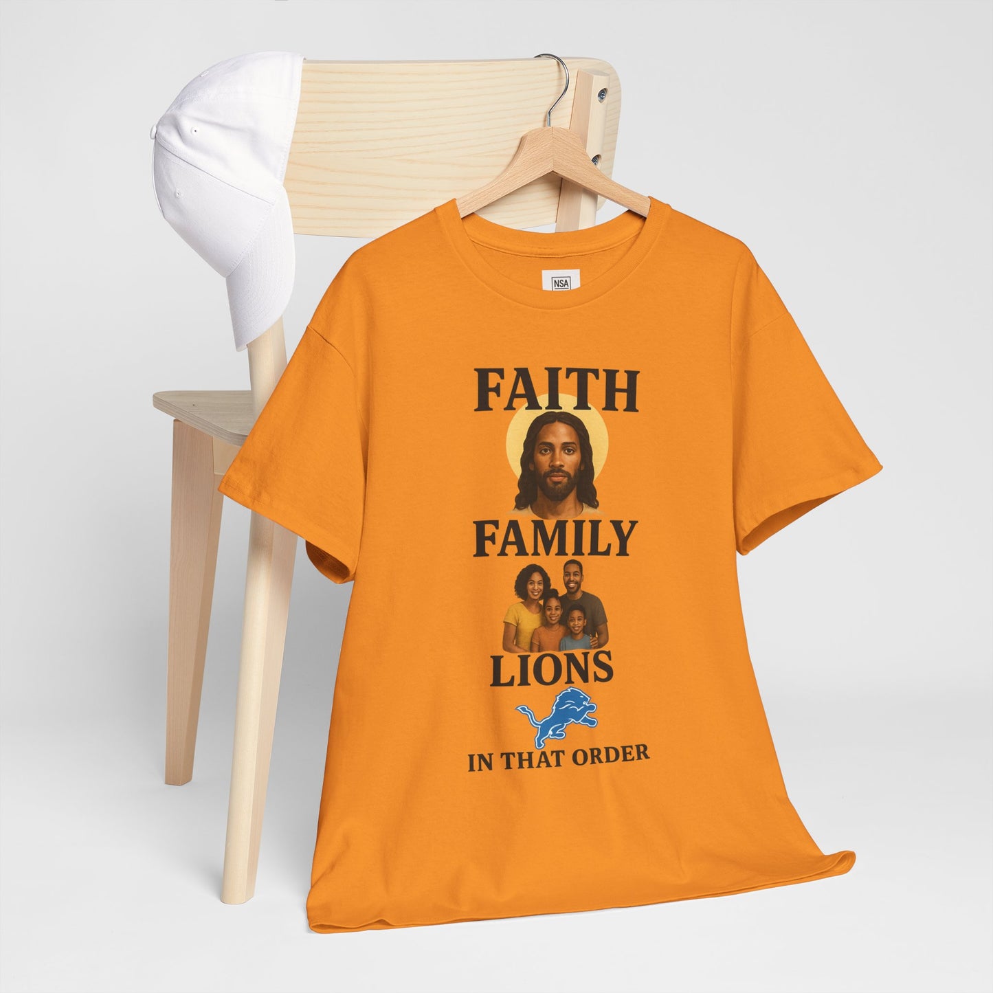 Faith Family Lions Unisex Heavy Cotton Tee
