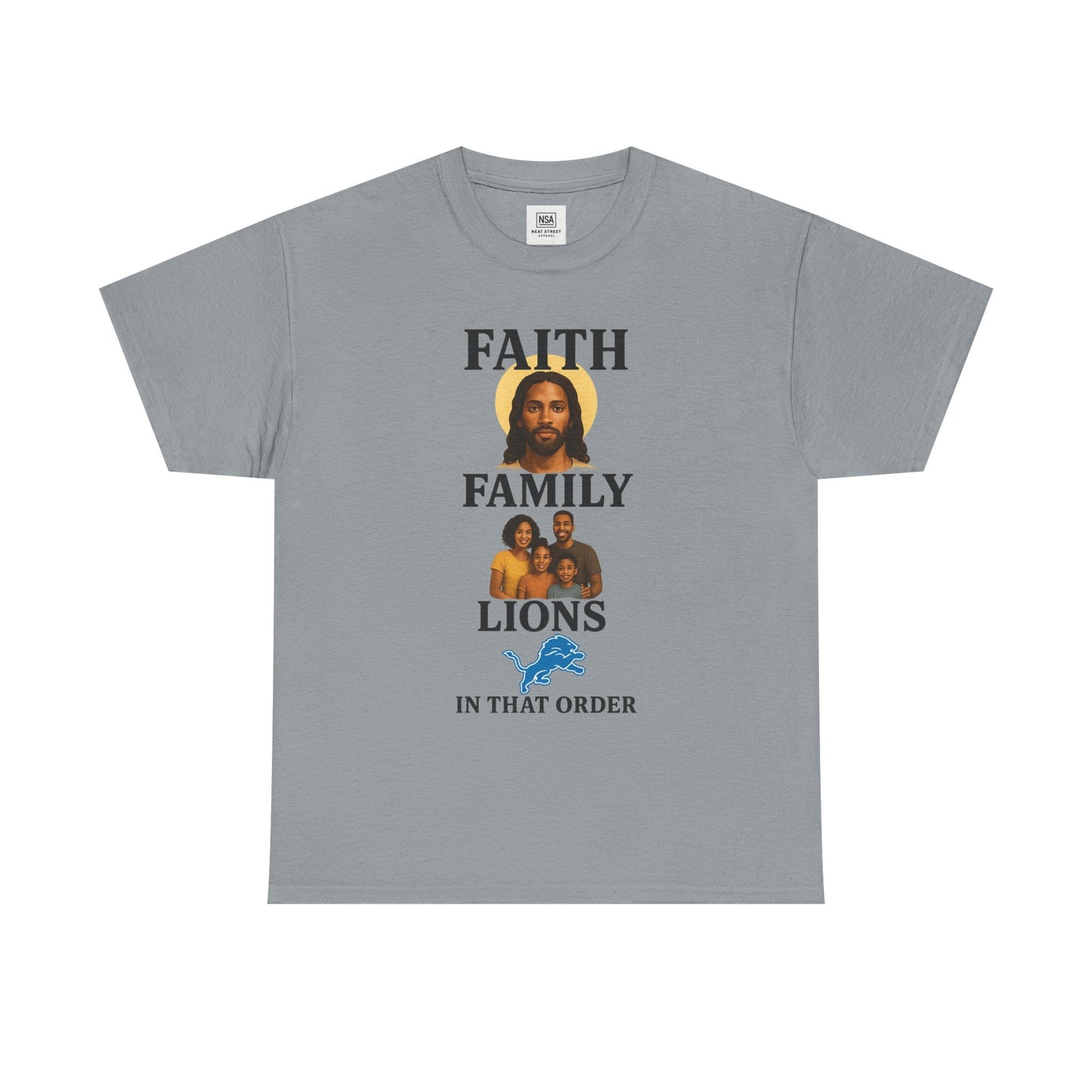 Faith Family Lions Unisex Heavy Cotton Tee