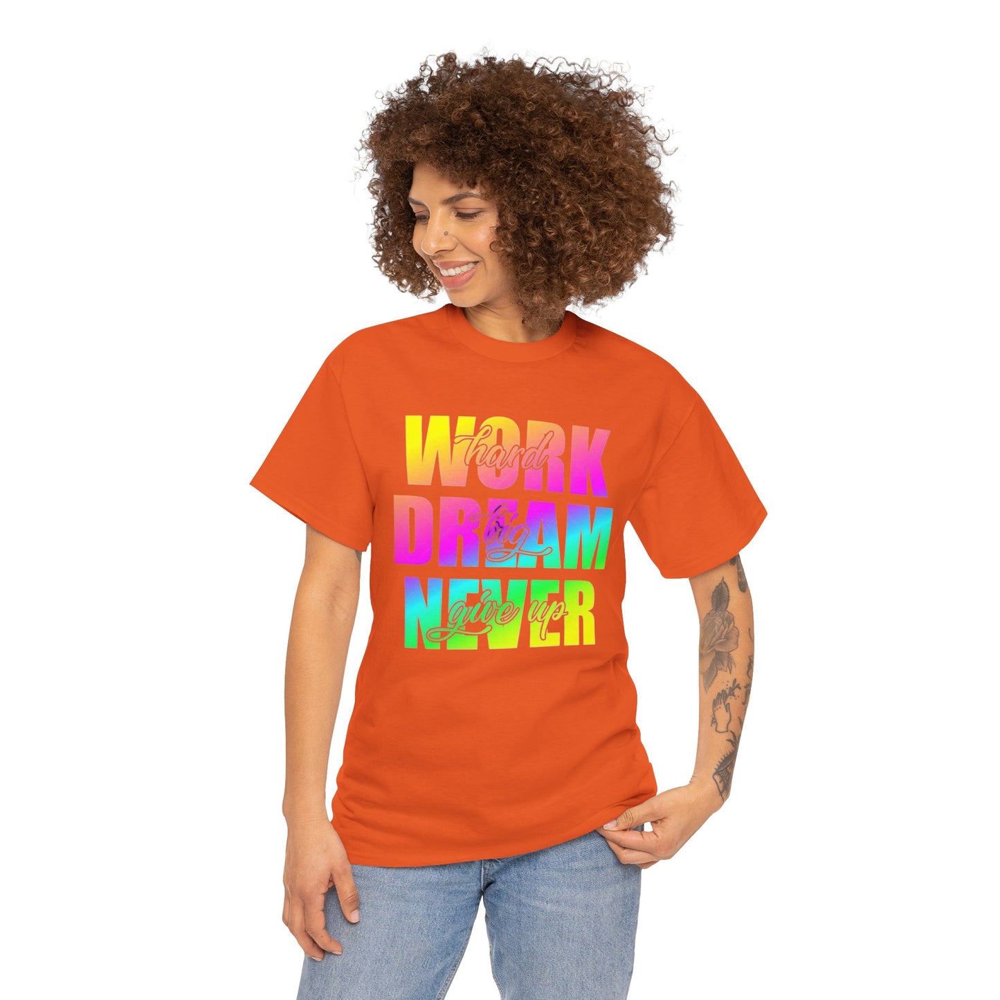 Inspirational Work Hard Dream Big Unisex Tee