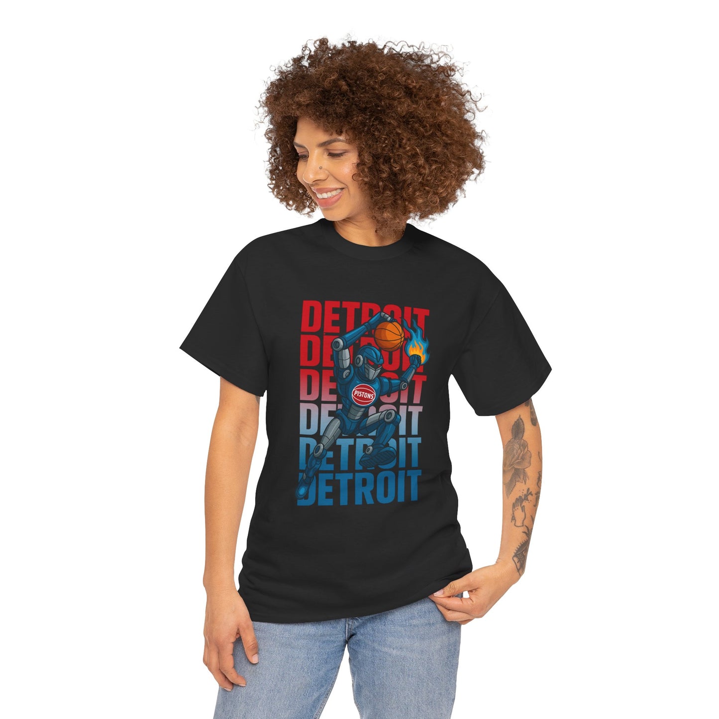 Detroit Basketball Neat Street Graphic Tee