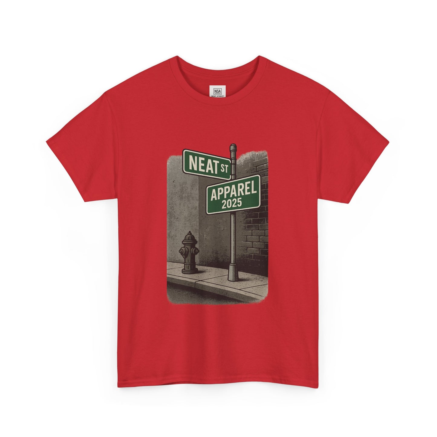 Vintage Neat Street Unisex Heavy Cotton Tee
