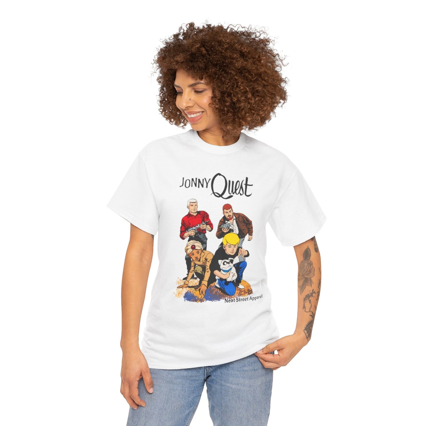 Jonny Quest Cartoon Unisex Heavy Cotton Tee