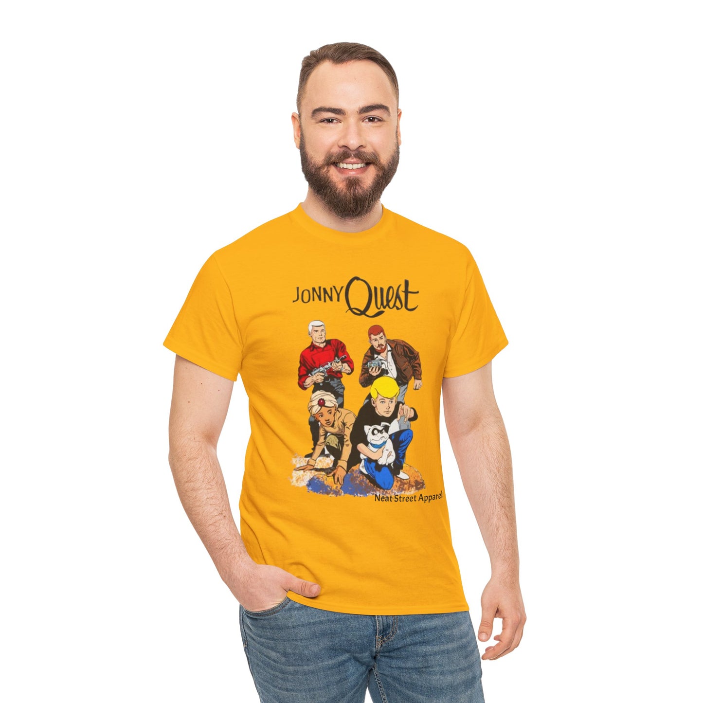 Jonny Quest Cartoon Unisex Heavy Cotton Tee