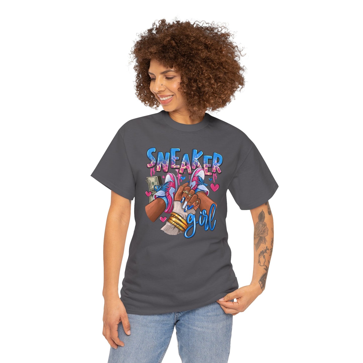 Sneaker Girl Unisex Heavy Cotton Tee