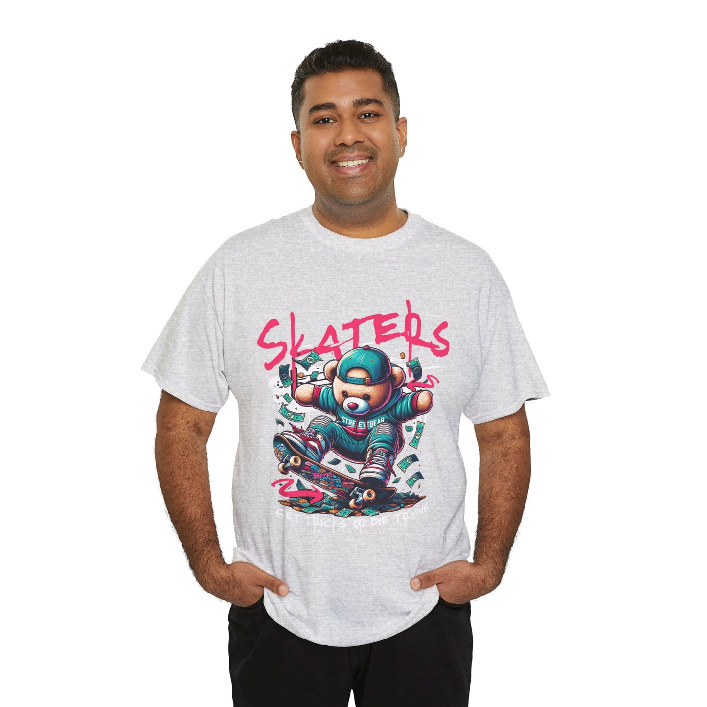 Skater Bear T-Shirt Cool Graphic Tee