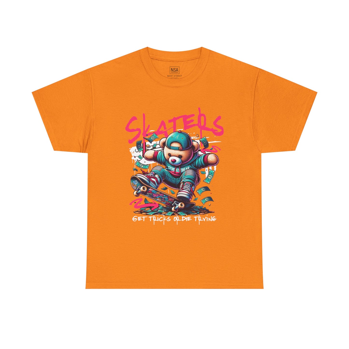 Skater Bear T-Shirt Cool Graphic Tee