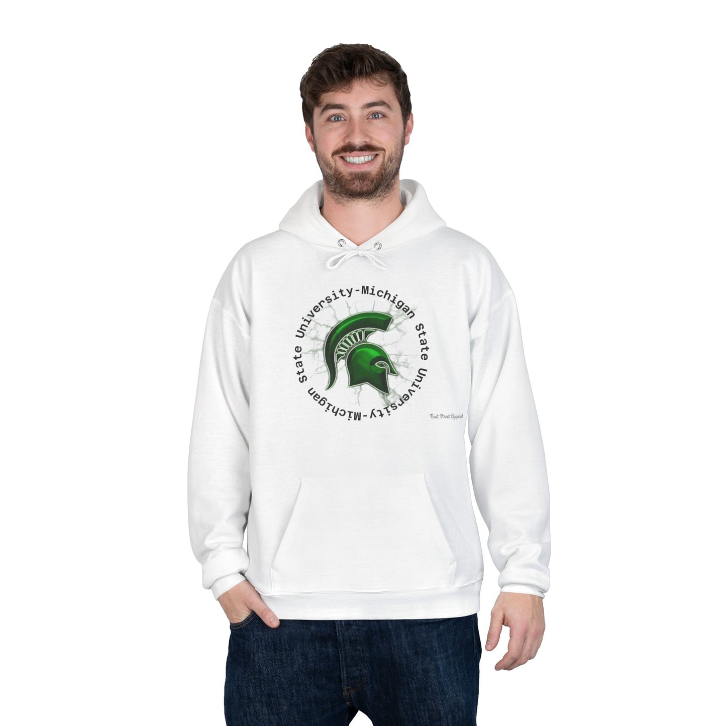 Spartan Spirit Eco-Smart Hoodie, College Sweatshirt, Unisex Pullover, Campus Gear, Game Day Apparel, School Pride Gift