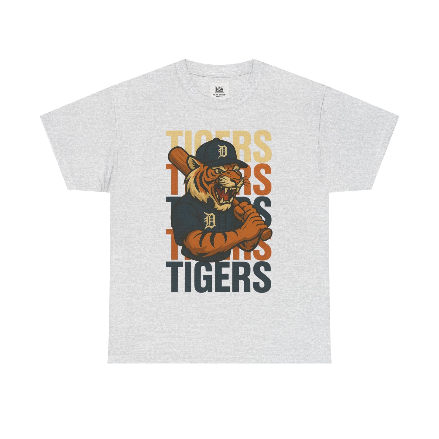 Vintage Tigers Graphic Unisex Heavy Cotton Tee
