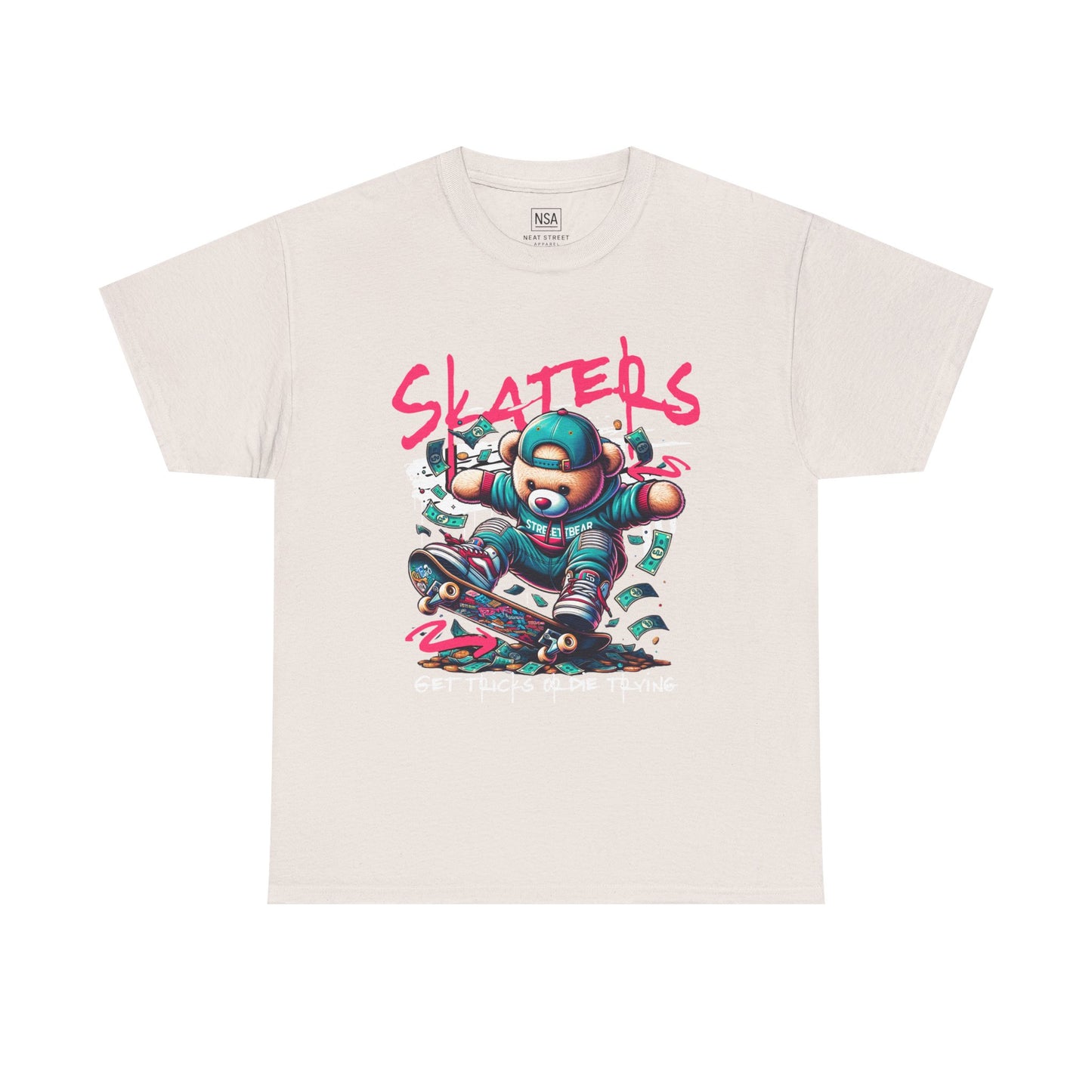 Skater Bear T-Shirt Cool Graphic Tee