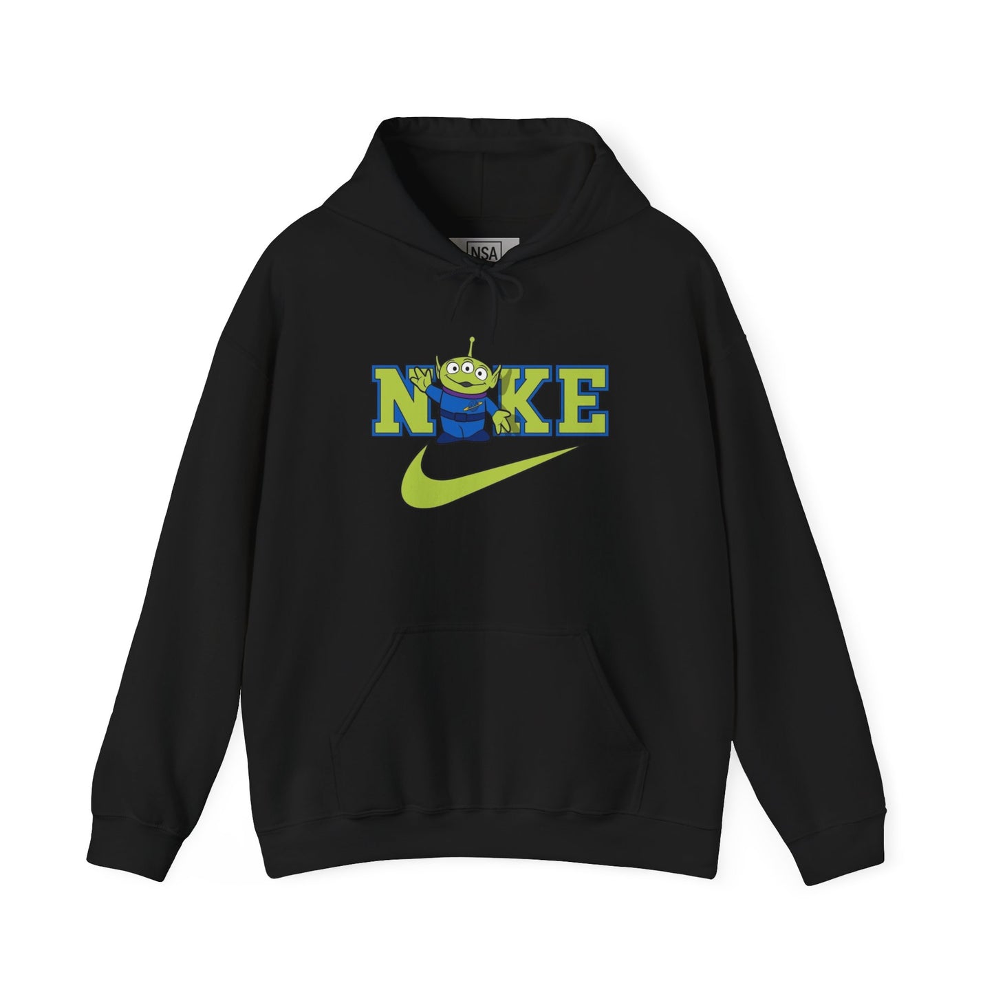 Whimsical swoosh Alien Hoodie