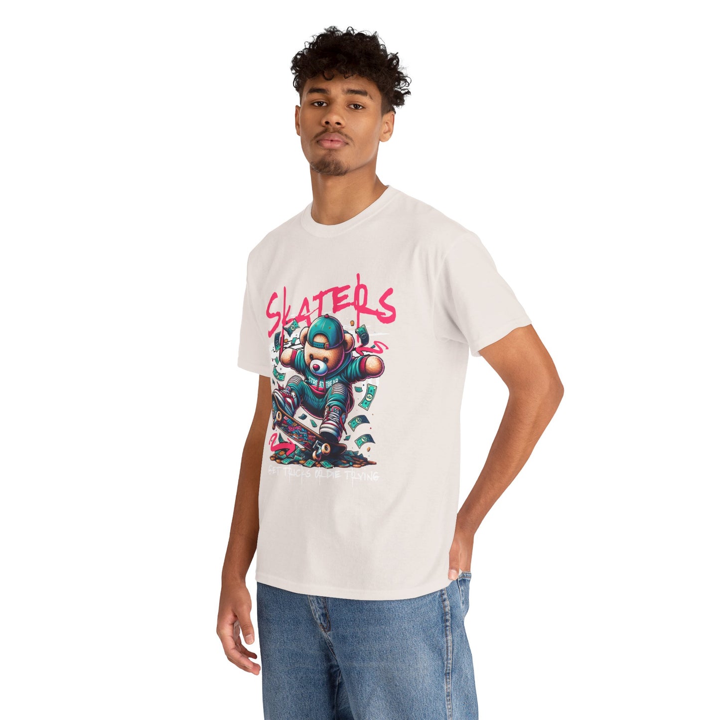 Skater Bear T-Shirt Cool Graphic Tee