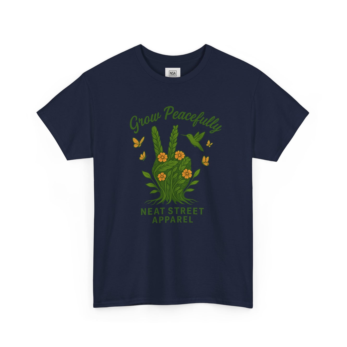 Grow Peacefully Unisex Heavy Cotton Tee
