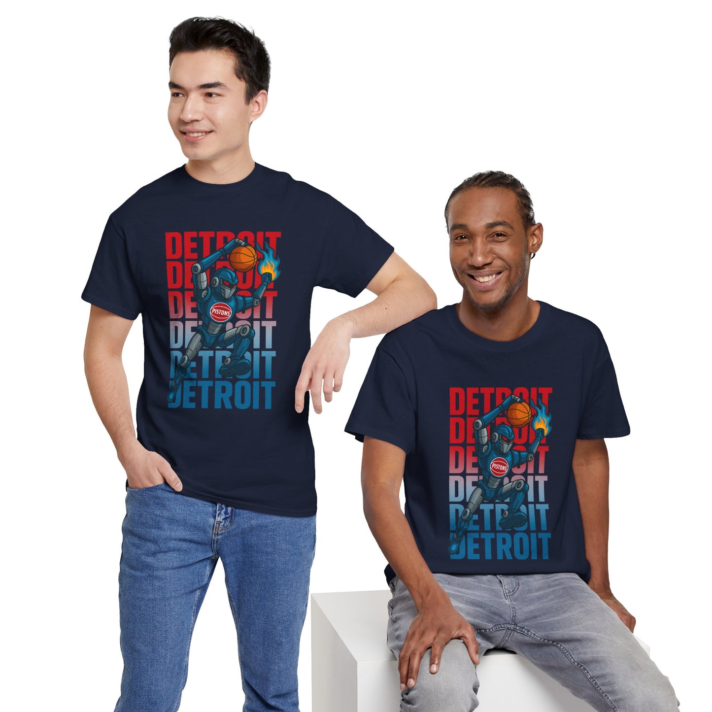 Detroit Basketball Neat Street Graphic Tee