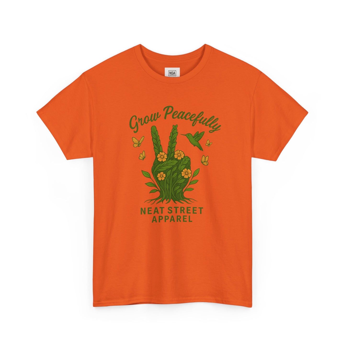 Grow Peacefully Unisex Heavy Cotton Tee