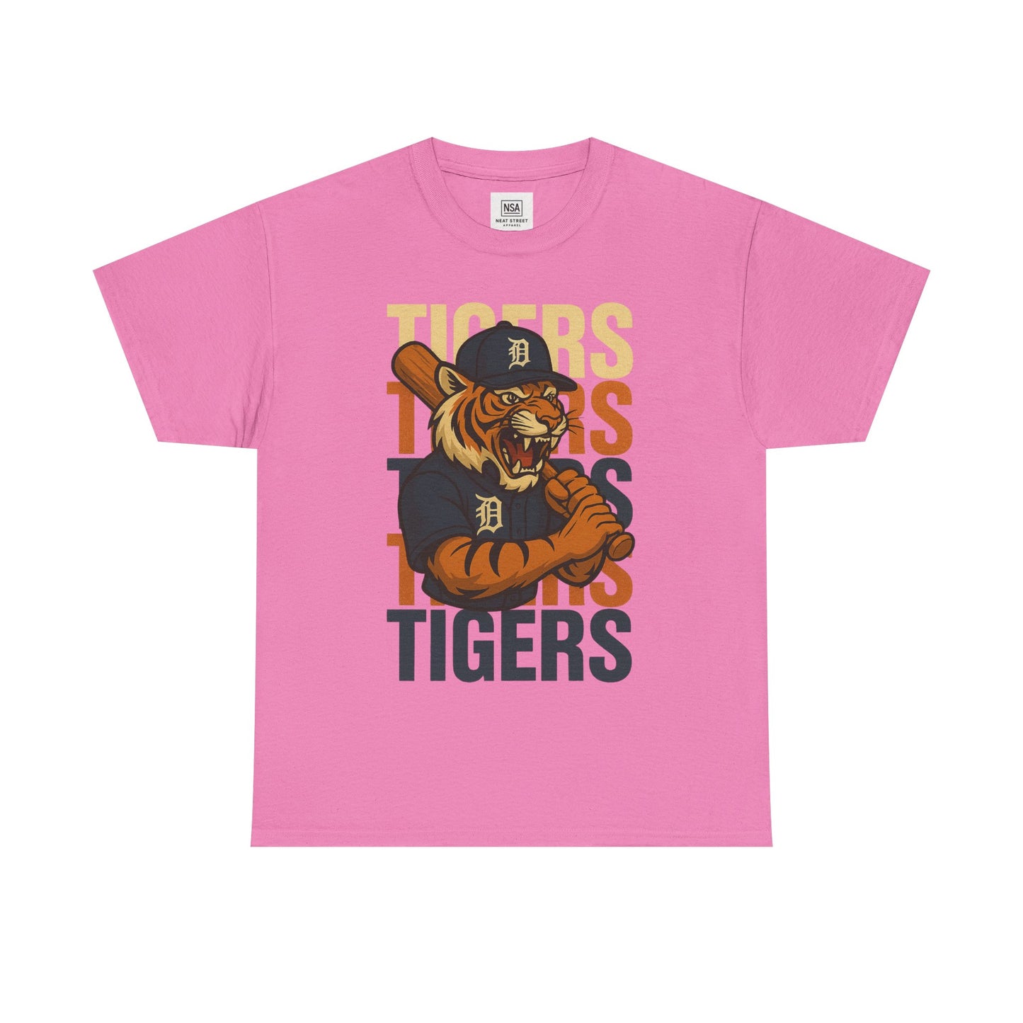 Vintage Tigers Graphic Unisex Heavy Cotton Tee