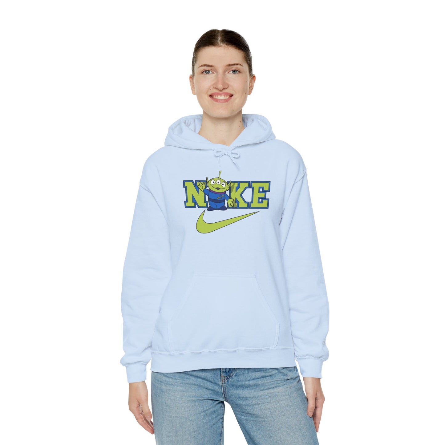 Whimsical swoosh Alien Hoodie
