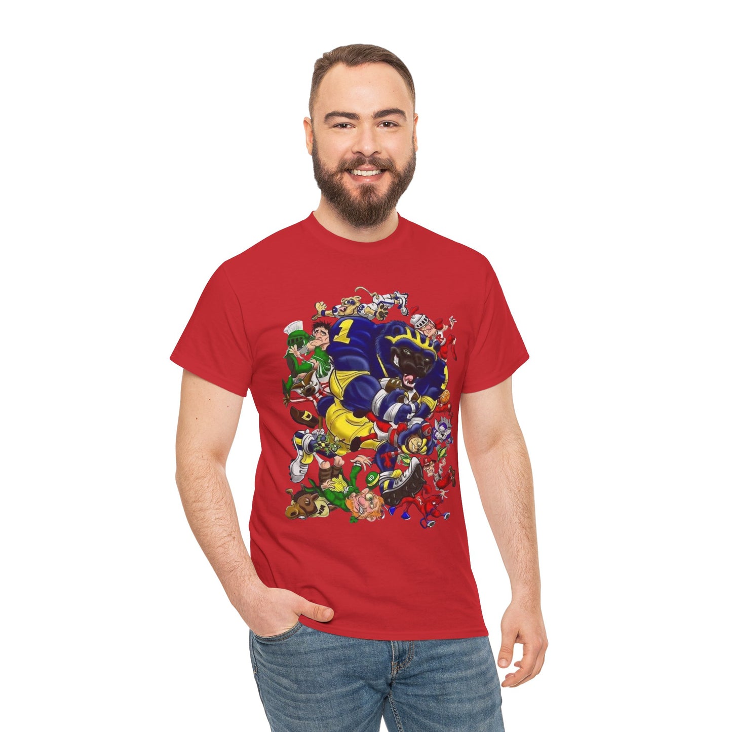 Wolverines Unisex Heavy Cotton Tee