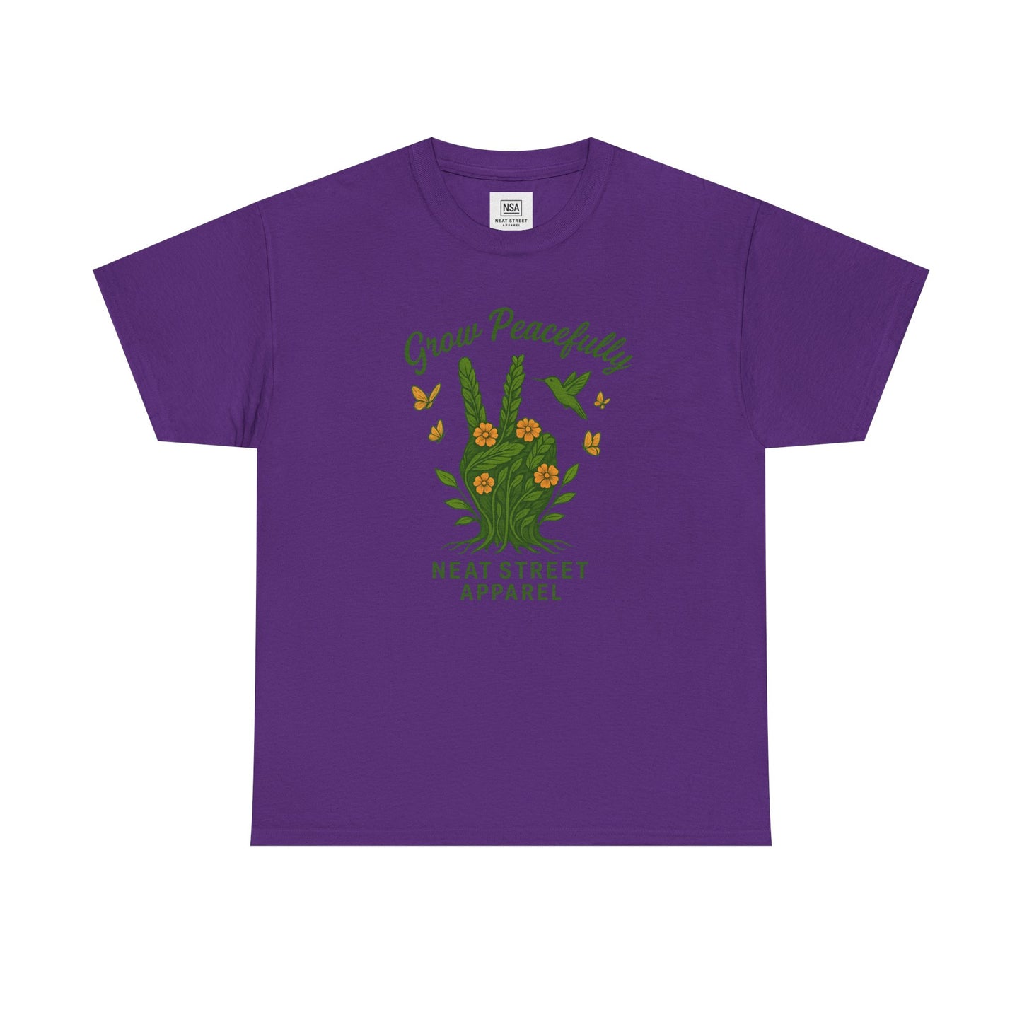 Grow Peacefully Unisex Heavy Cotton Tee