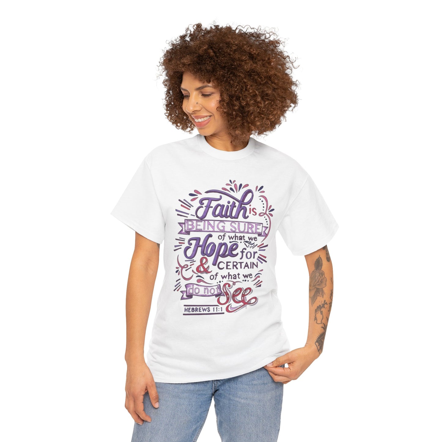 Inspirational Faith & Hope Unisex Cotton T-shirt
