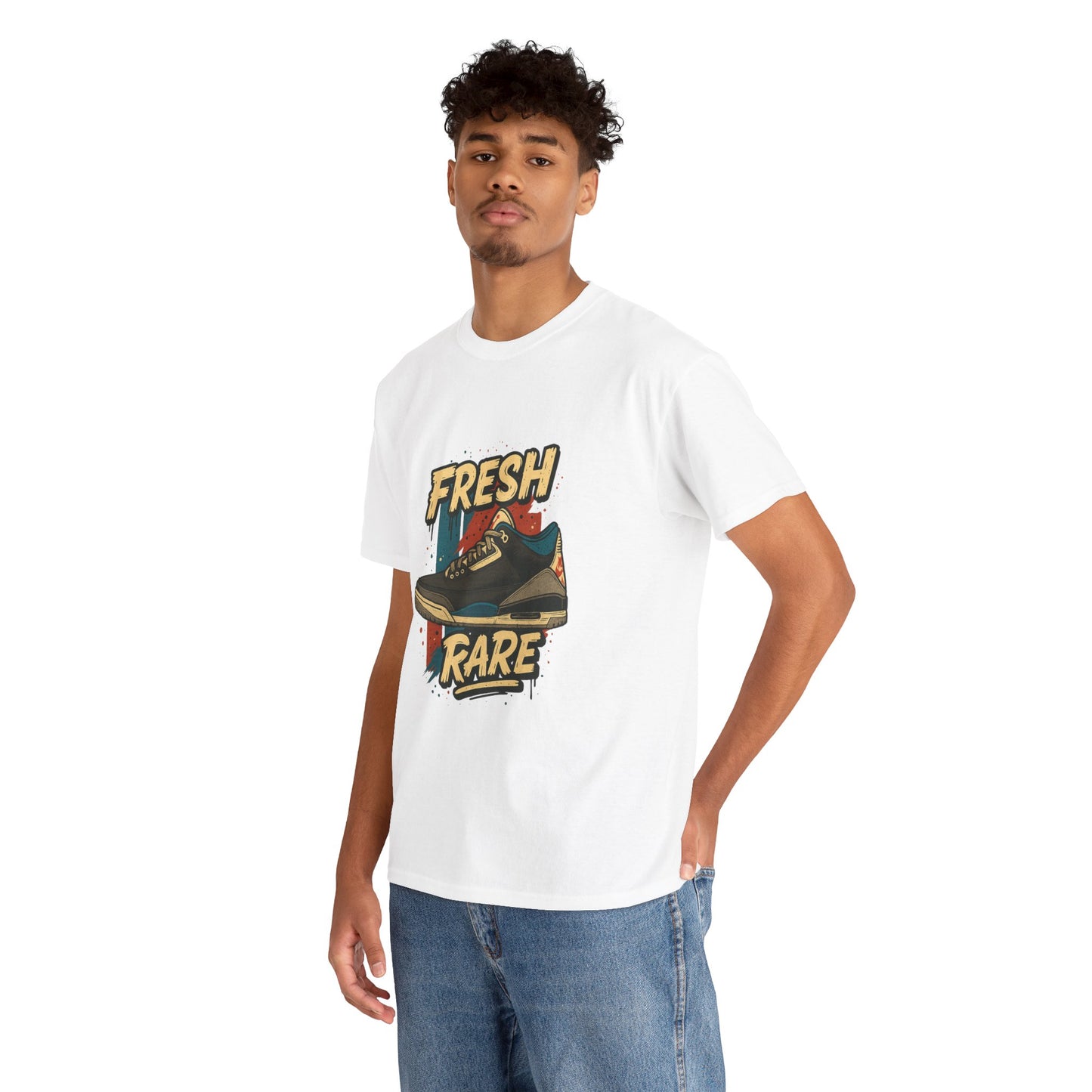 Streetwear Graphic Tee - 'Fresh-Rare' Unisex Heavy Cotton T-Shirt for Rare Air Jordan 3 release