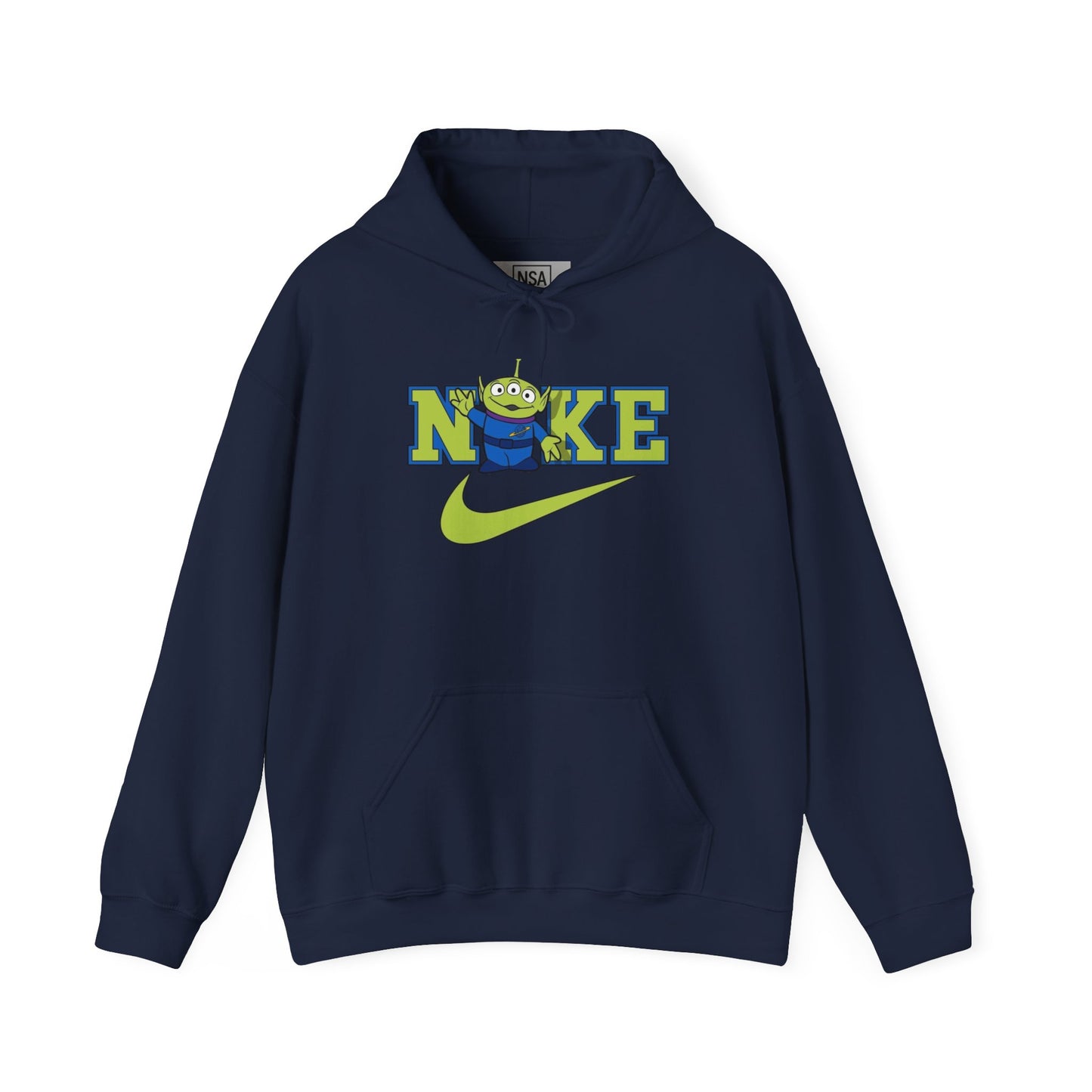 Whimsical swoosh Alien Hoodie