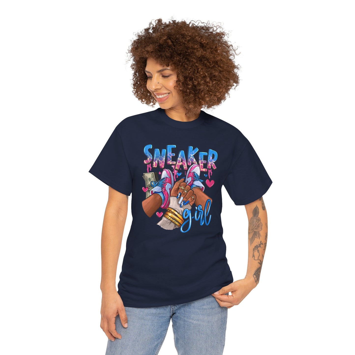 Sneaker Girl Unisex Heavy Cotton Tee