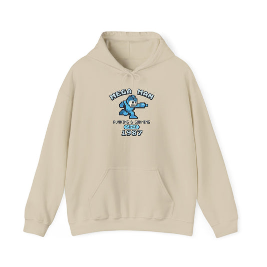 Mega Man 1987 Hoodie - Retro Gaming Pullover