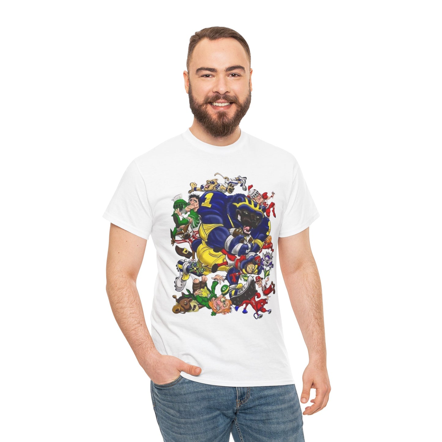 Wolverines Unisex Heavy Cotton Tee