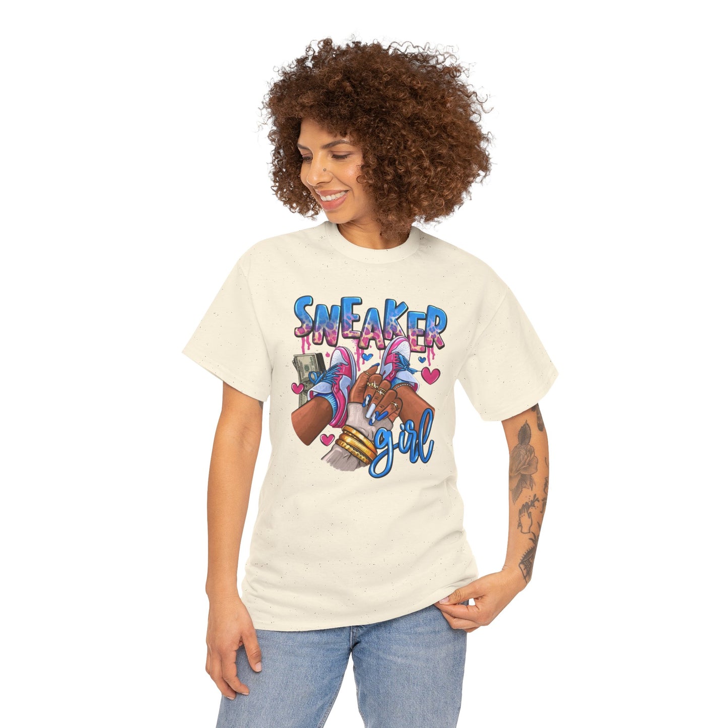 Sneaker Girl Unisex Heavy Cotton Tee