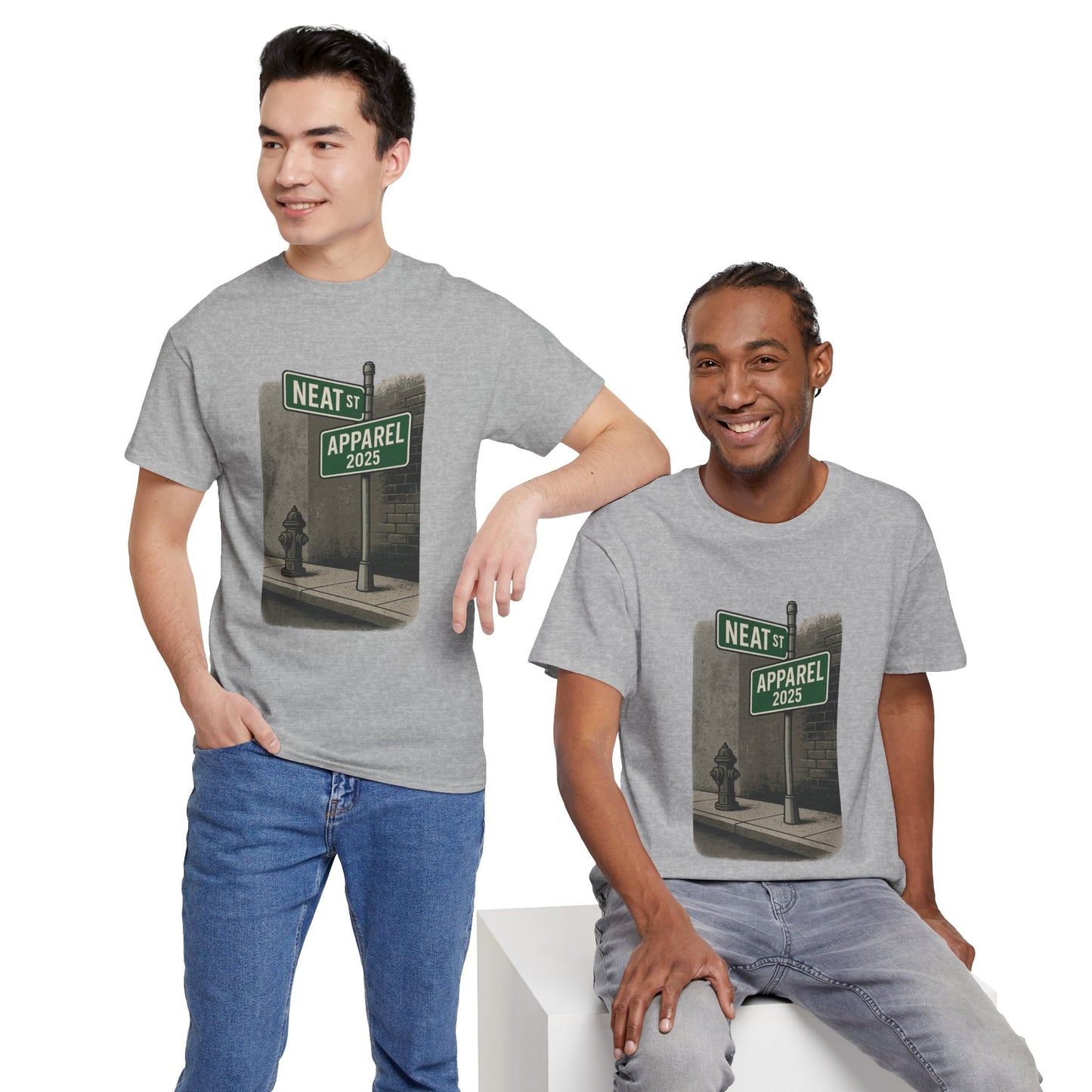 Vintage Neat Street Unisex Heavy Cotton Tee