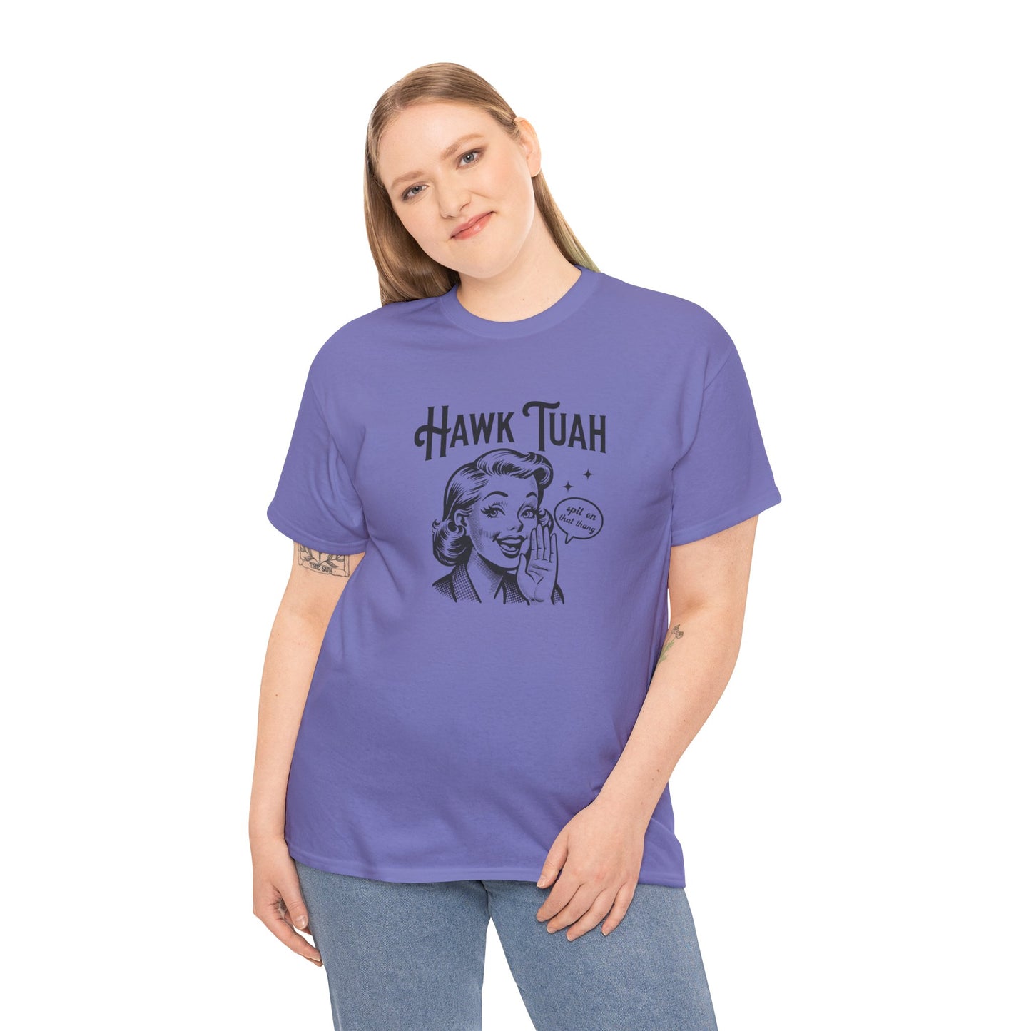 Hawk Tuah Funny Graphic Tee