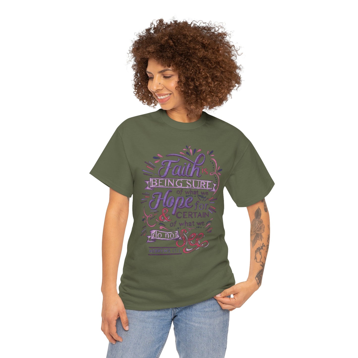 Inspirational Faith & Hope Unisex Cotton T-shirt