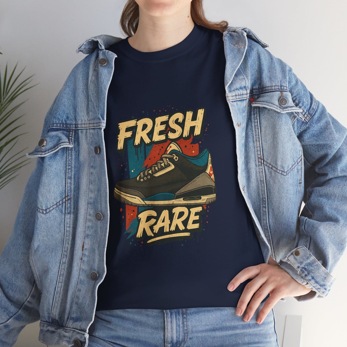 Streetwear Graphic Tee - 'Fresh-Rare' Unisex Heavy Cotton T-Shirt for Rare Air Jordan 3 release