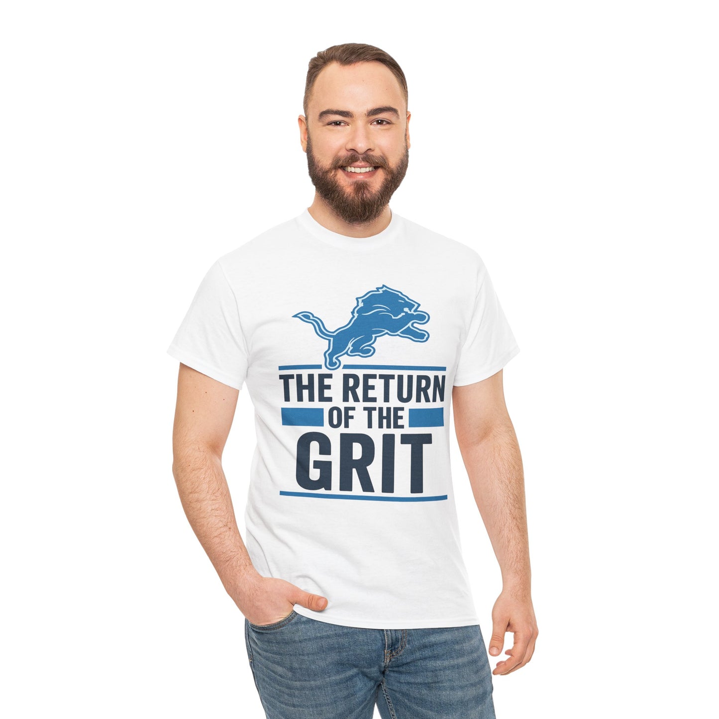 Unisex Heavy Cotton Tee - The Return of the Grit - Casual Fan Apparel