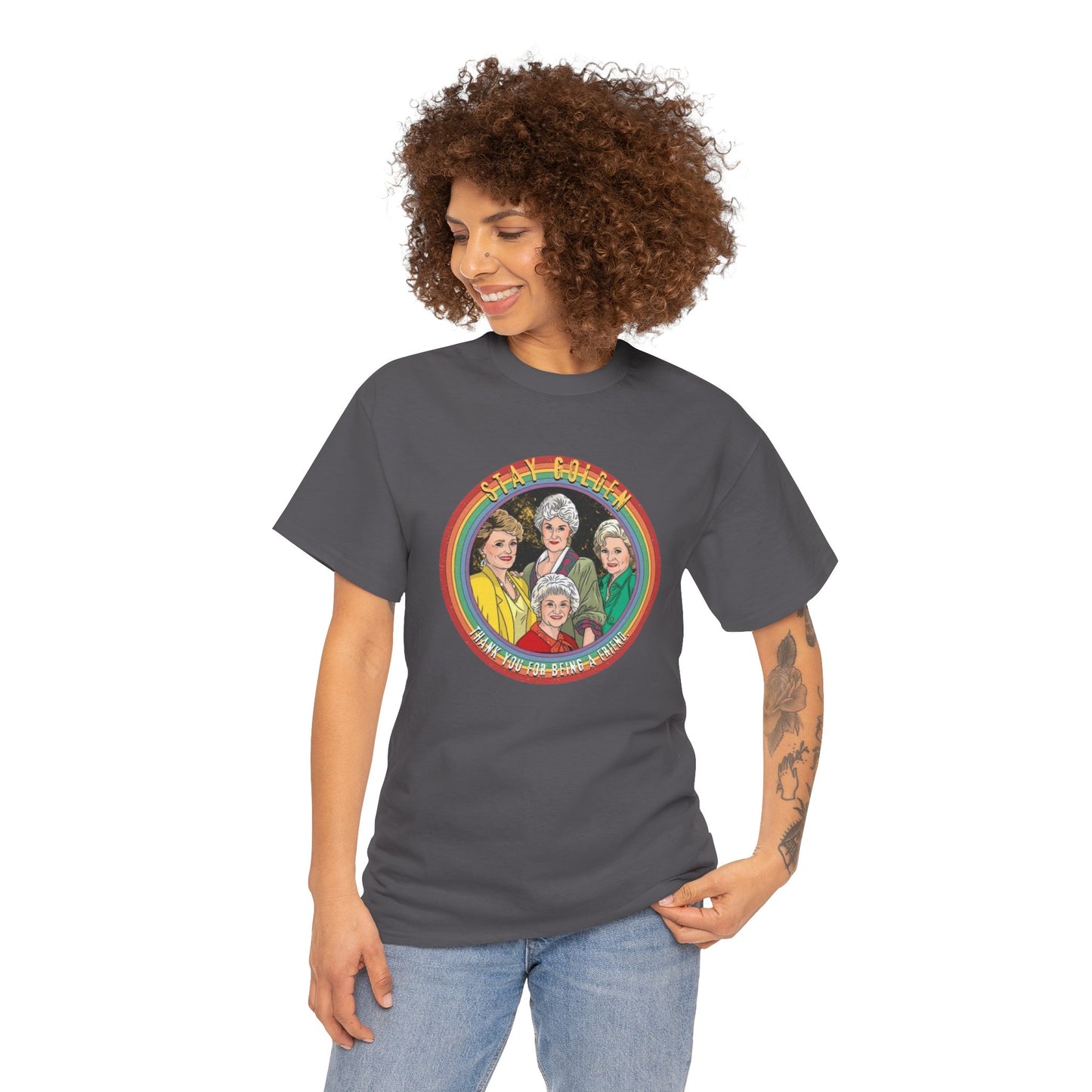 Retro Golden Girls Unisex Heavy Cotton Tee