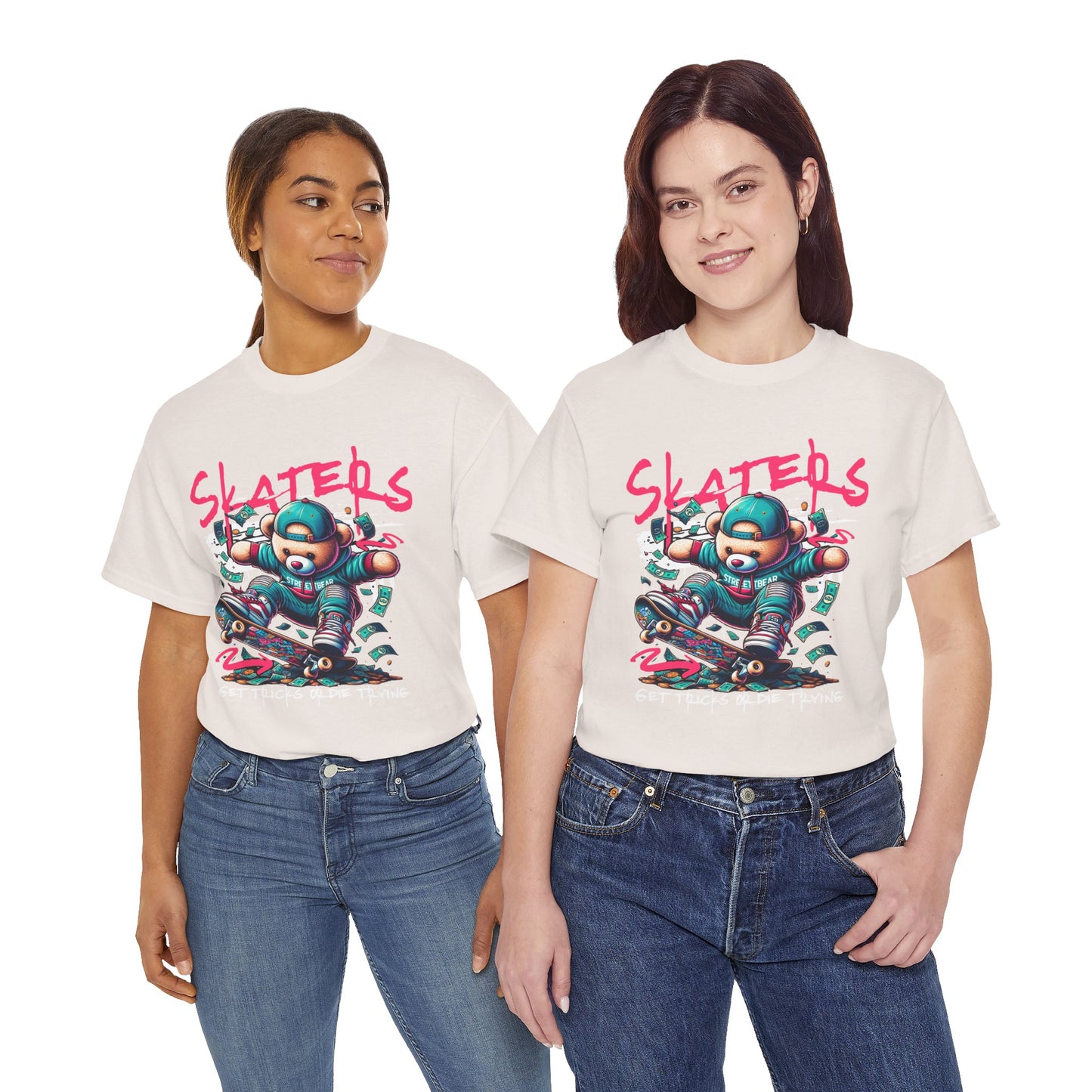 Skater Bear T-Shirt Cool Graphic Tee