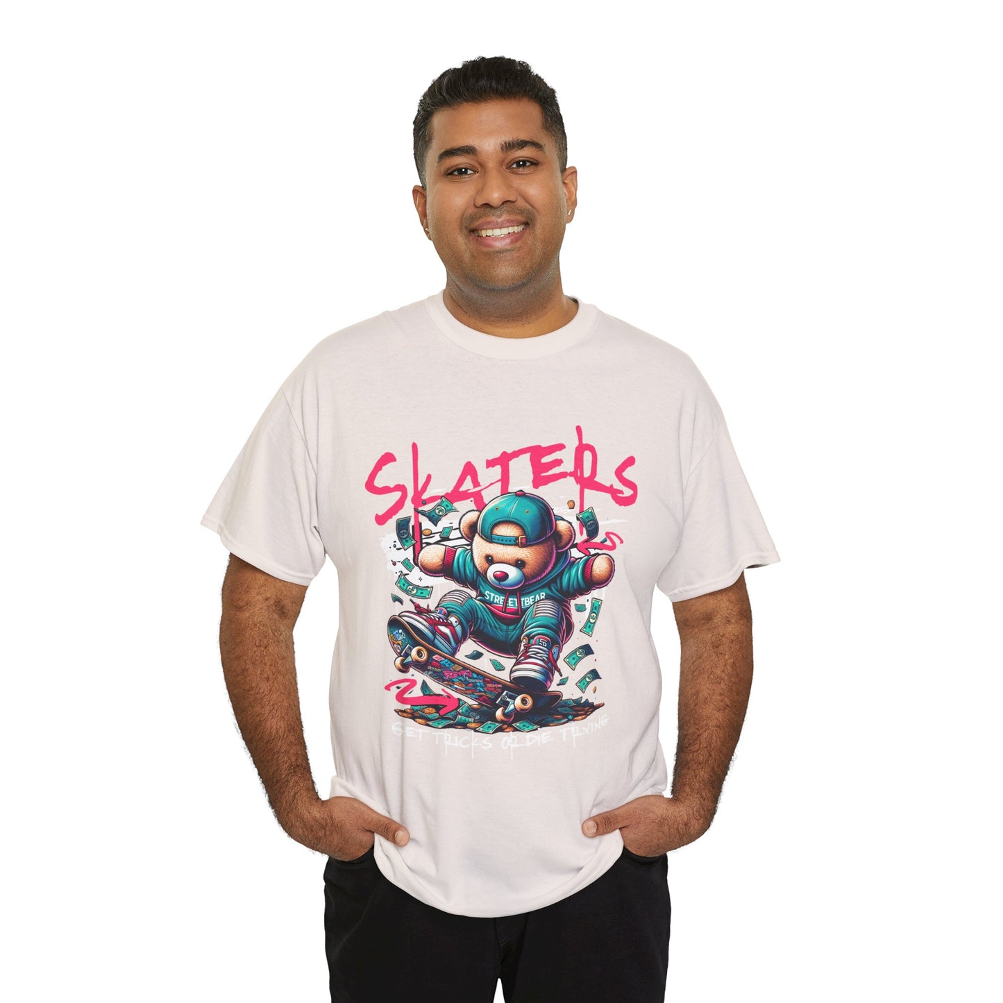 Skater Bear T-Shirt Cool Graphic Tee