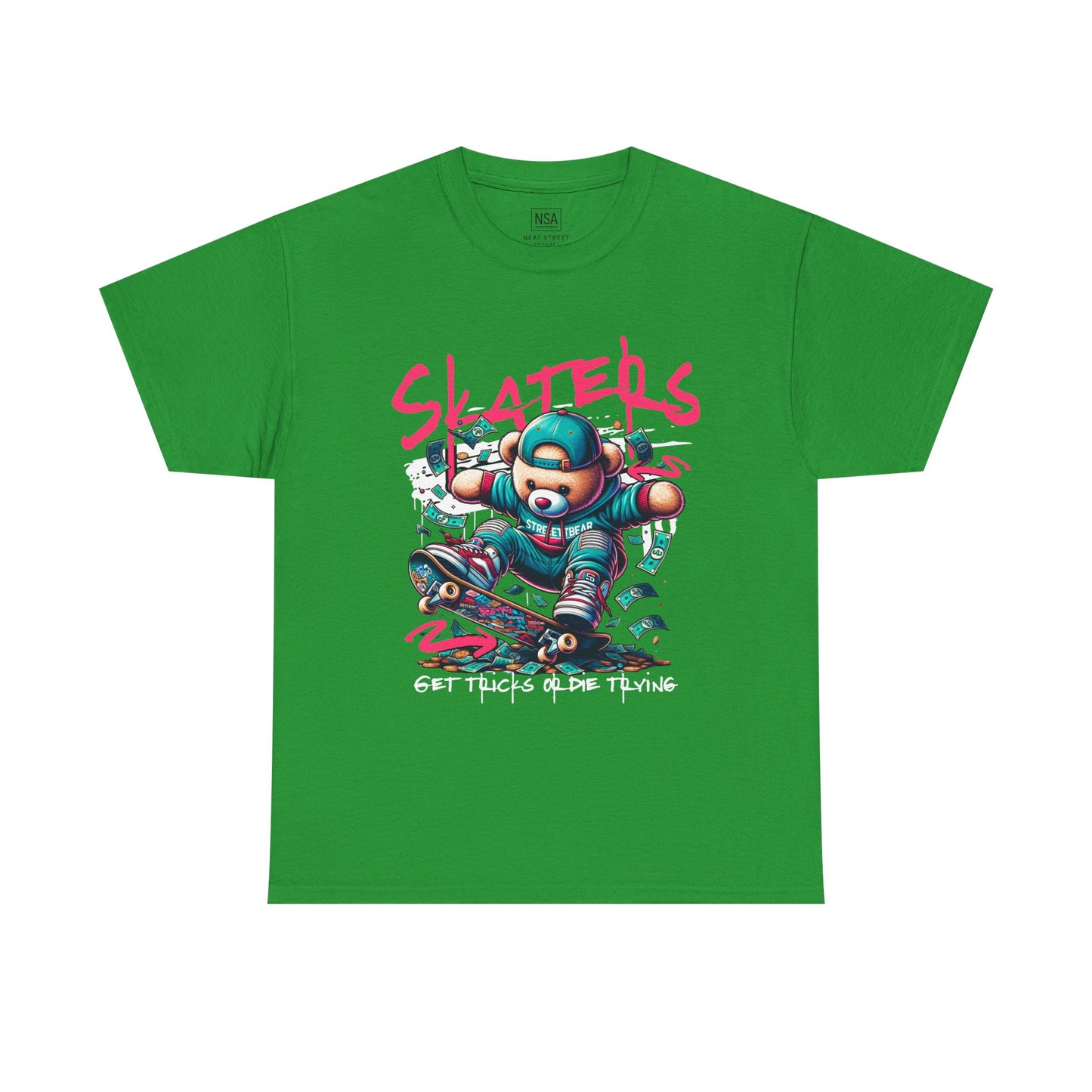 Skater Bear T-Shirt Cool Graphic Tee