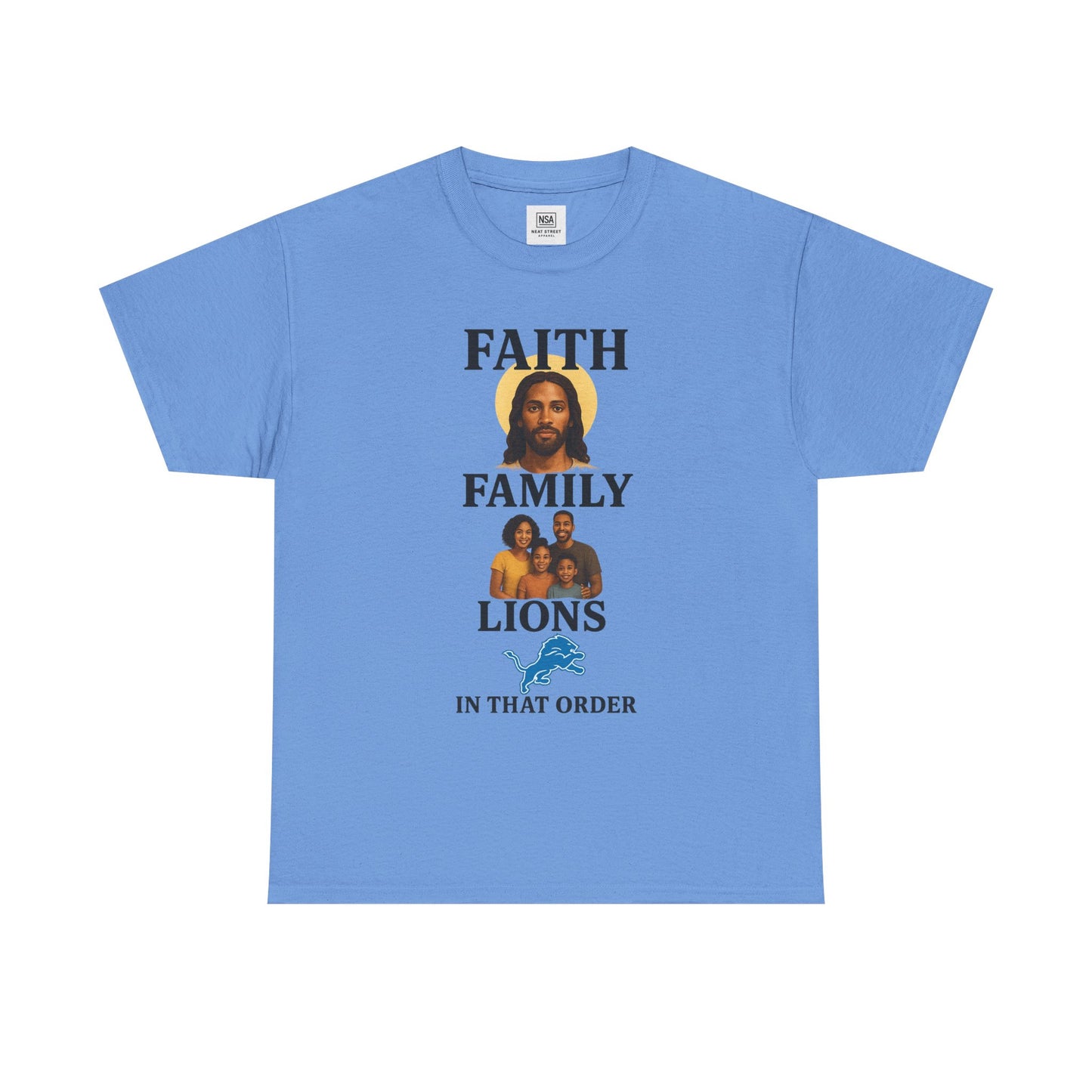 Faith Family Lions Unisex Heavy Cotton Tee