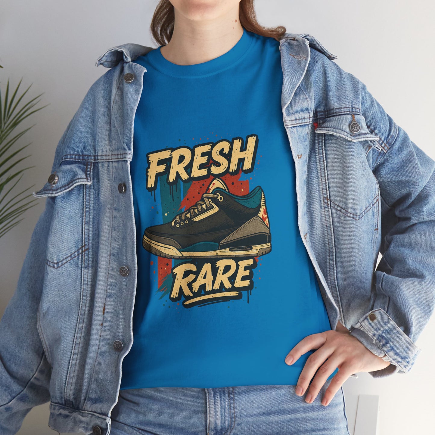 Streetwear Graphic Tee - 'Fresh-Rare' Unisex Heavy Cotton T-Shirt for Rare Air Jordan 3 release