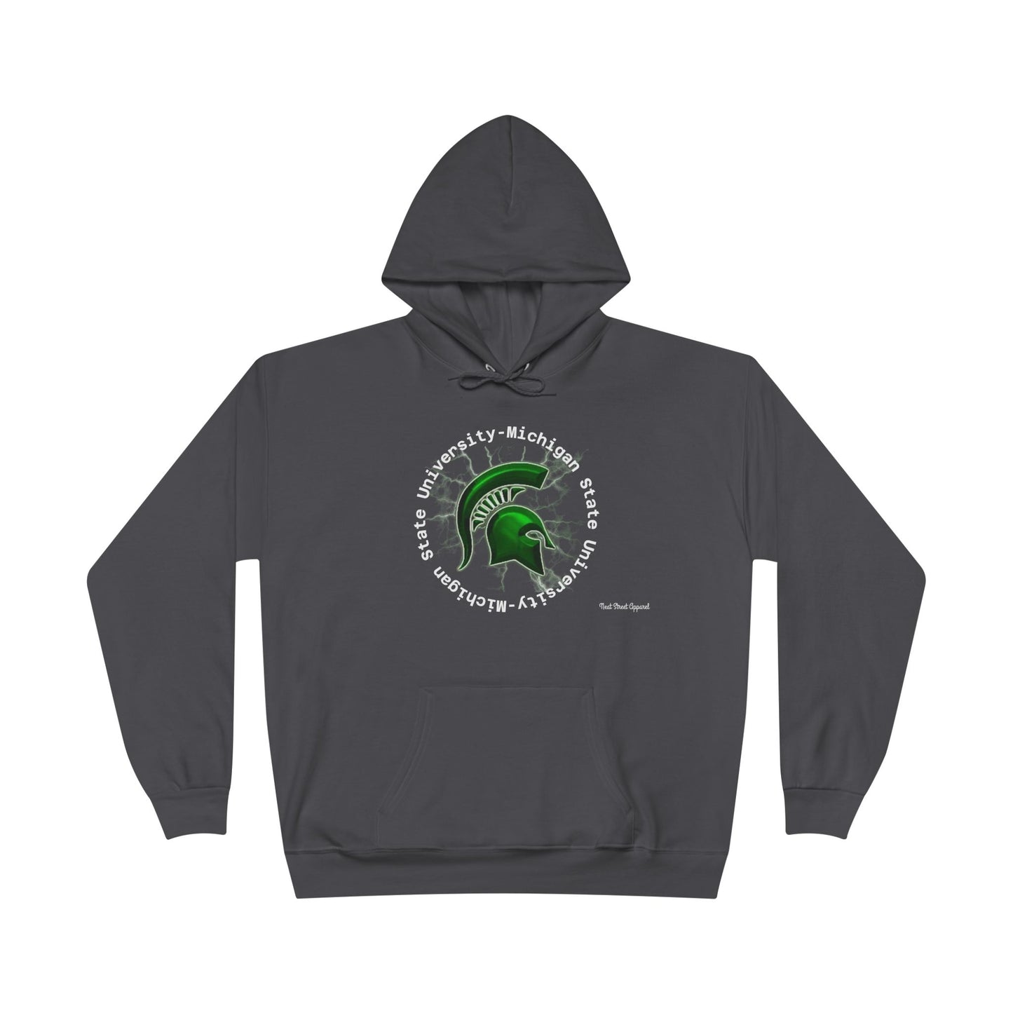 Spartan Spirit Eco-Smart Hoodie, College Sweatshirt, Unisex Pullover, Campus Gear, Game Day Apparel, School Pride Gift