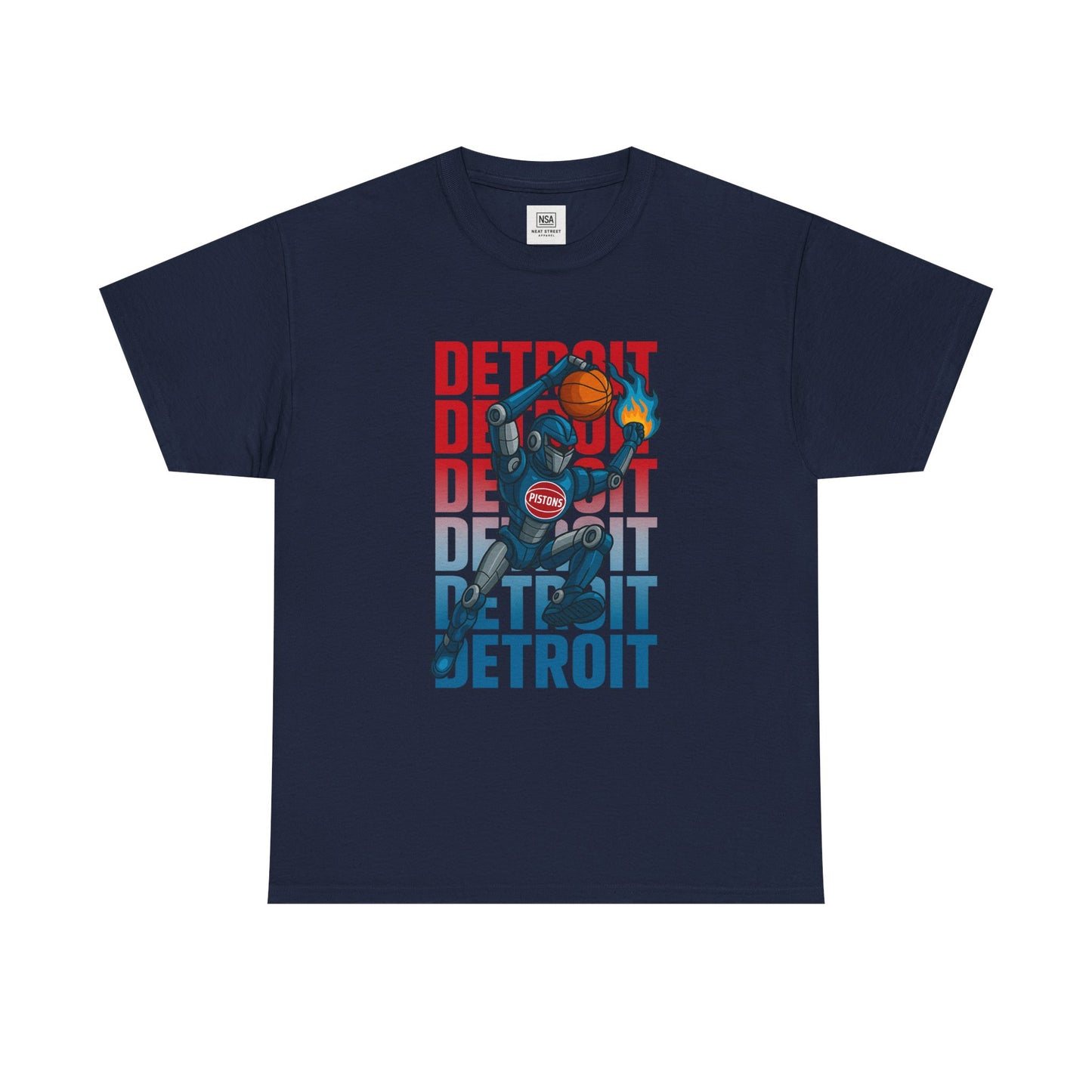 Detroit Basketball Neat Street Graphic Tee