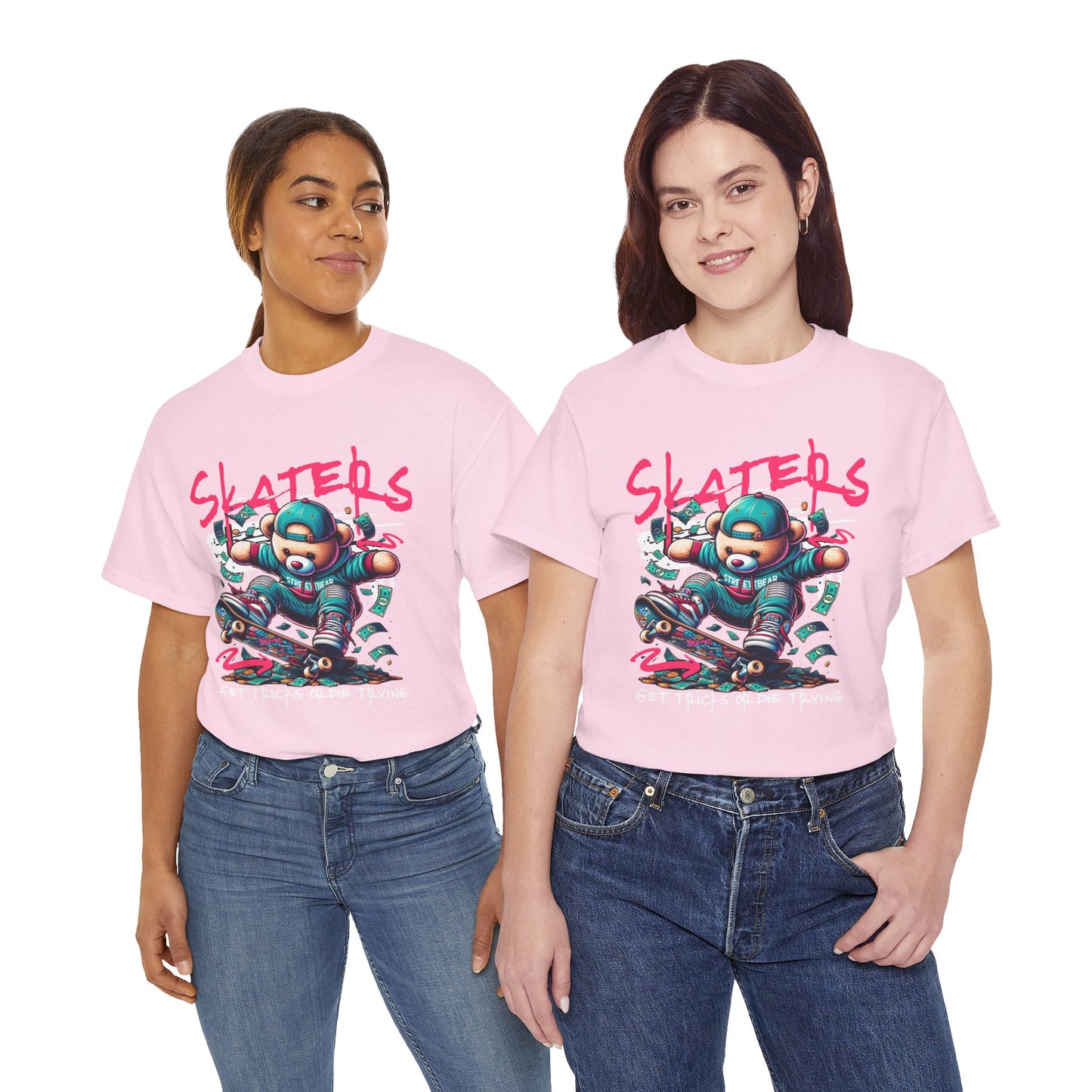 Skater Bear T-Shirt Cool Graphic Tee