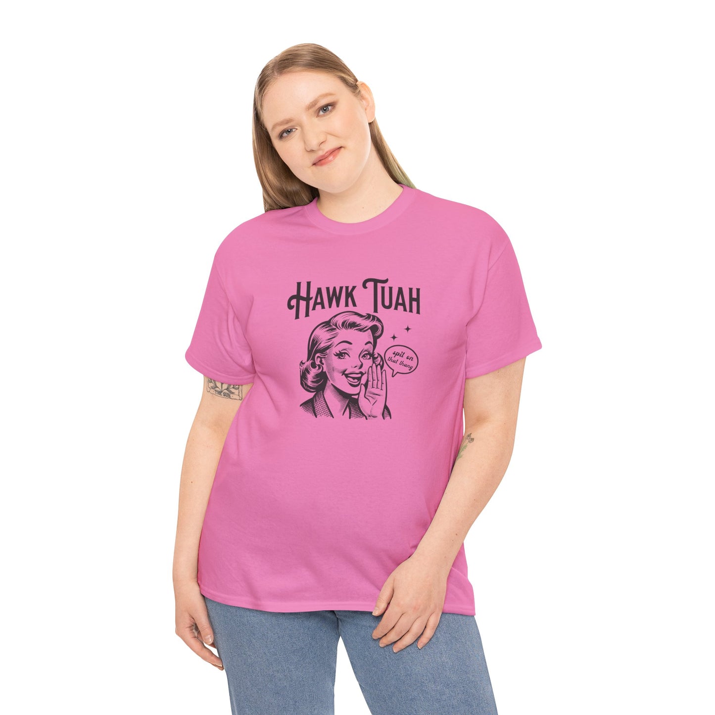 Hawk Tuah Funny Graphic Tee