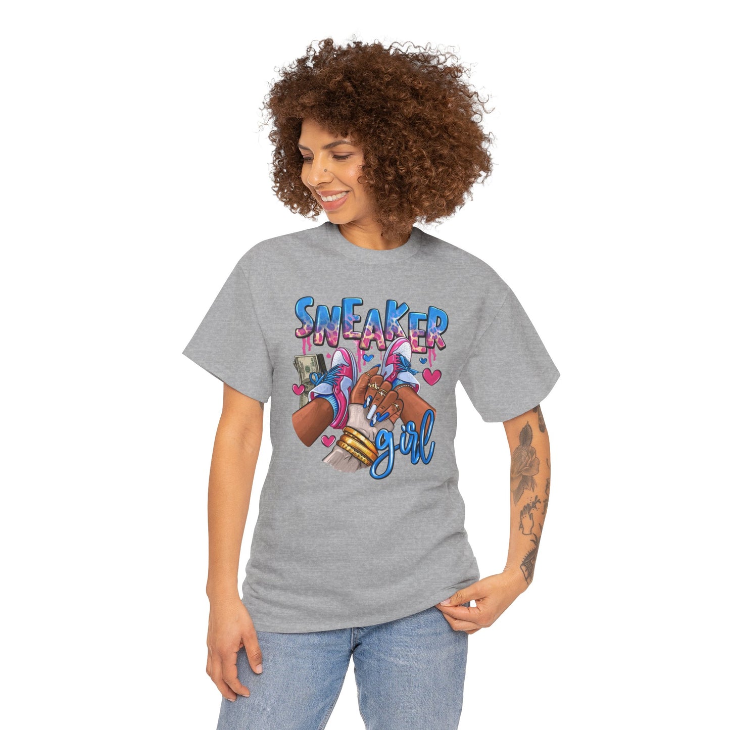 Sneaker Girl Unisex Heavy Cotton Tee