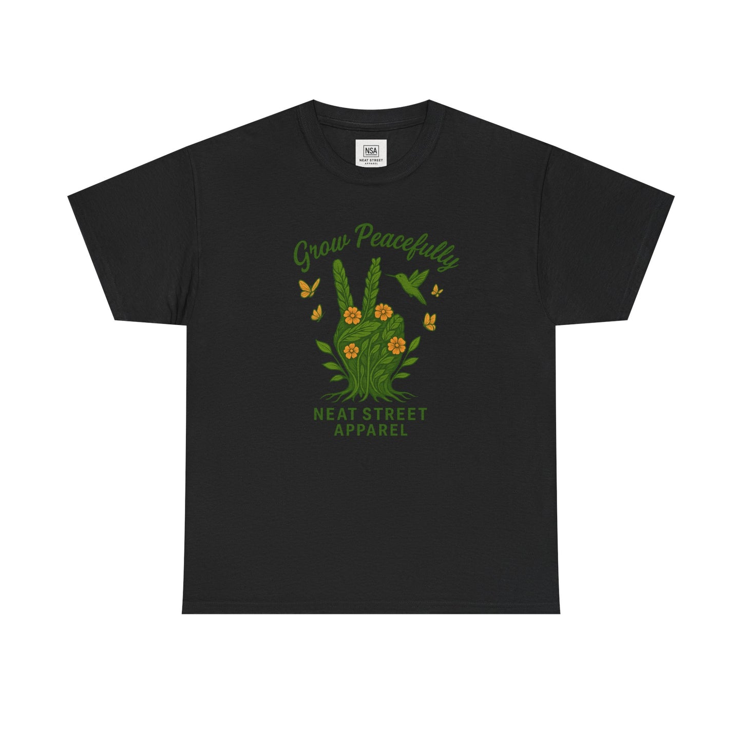 Grow Peacefully Unisex Heavy Cotton Tee