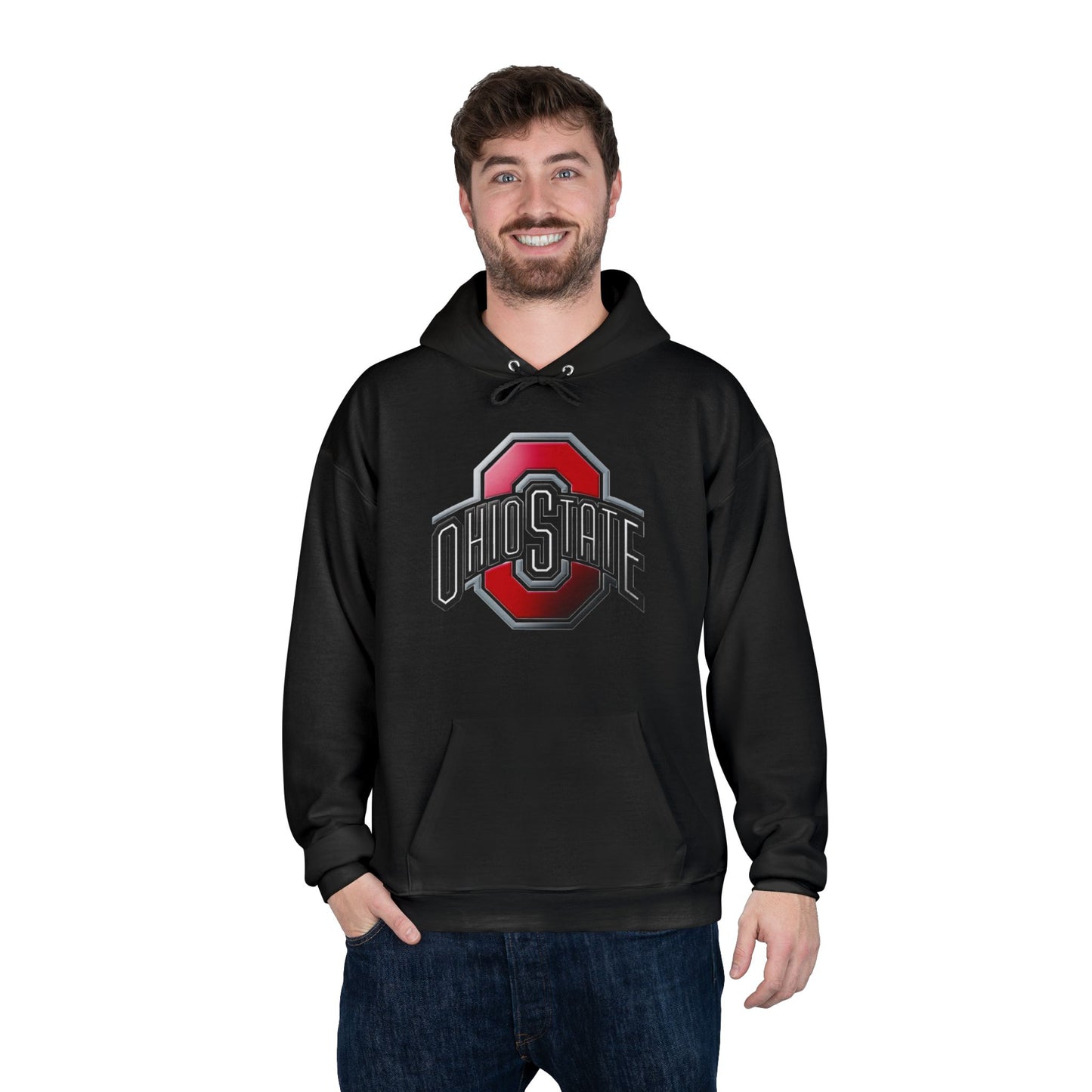 Buckeyes Unisex EcoSmart Pullover Hoodie, Sports Fan Gift, College Hoodie