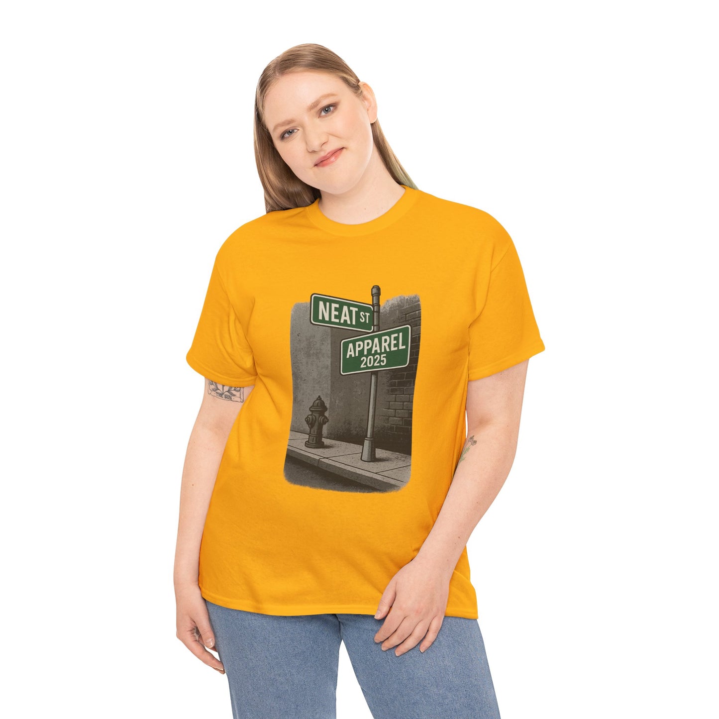 Vintage Neat Street Unisex Heavy Cotton Tee