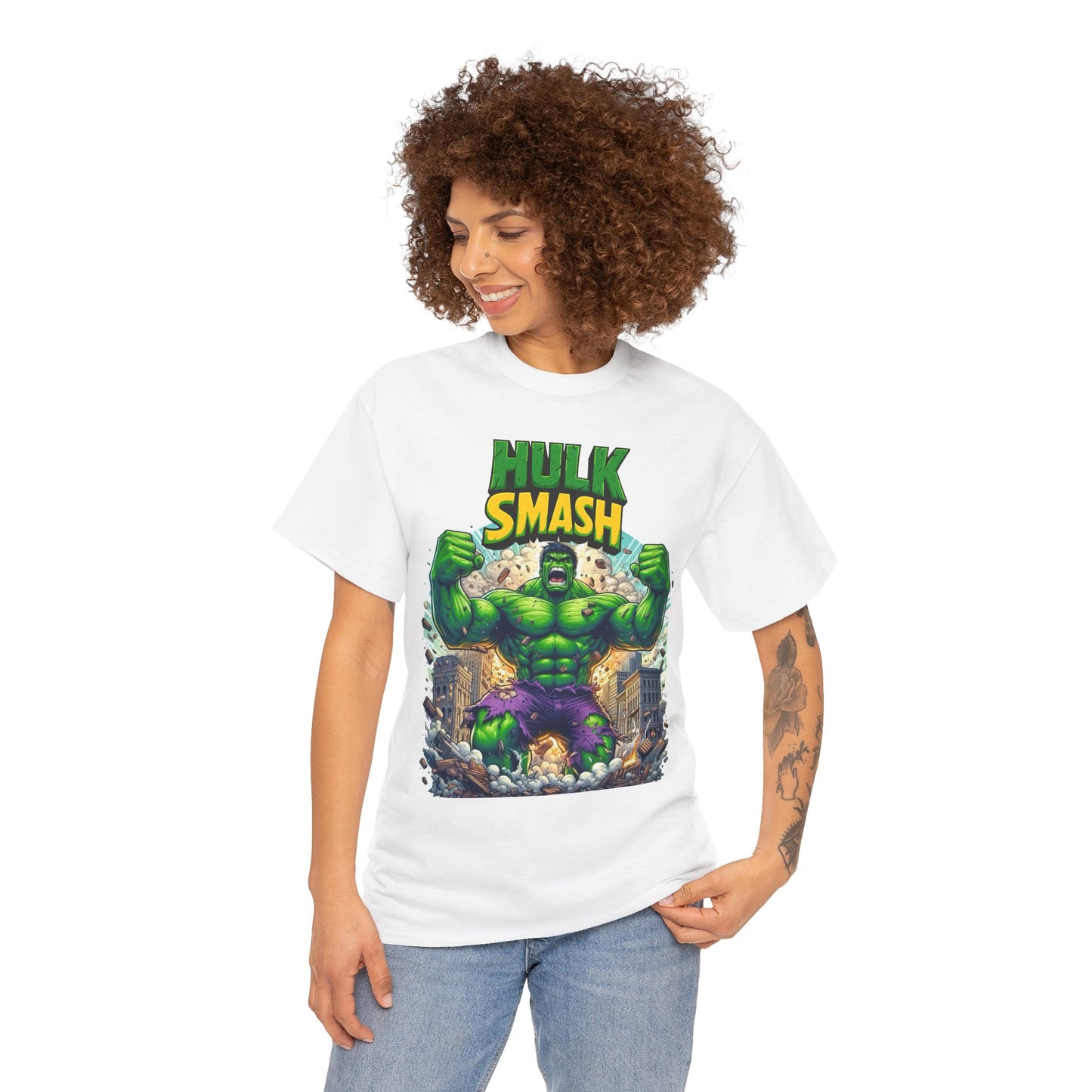 Smash Unisex Heavy Cotton Tee | Fun Graphic Shirt