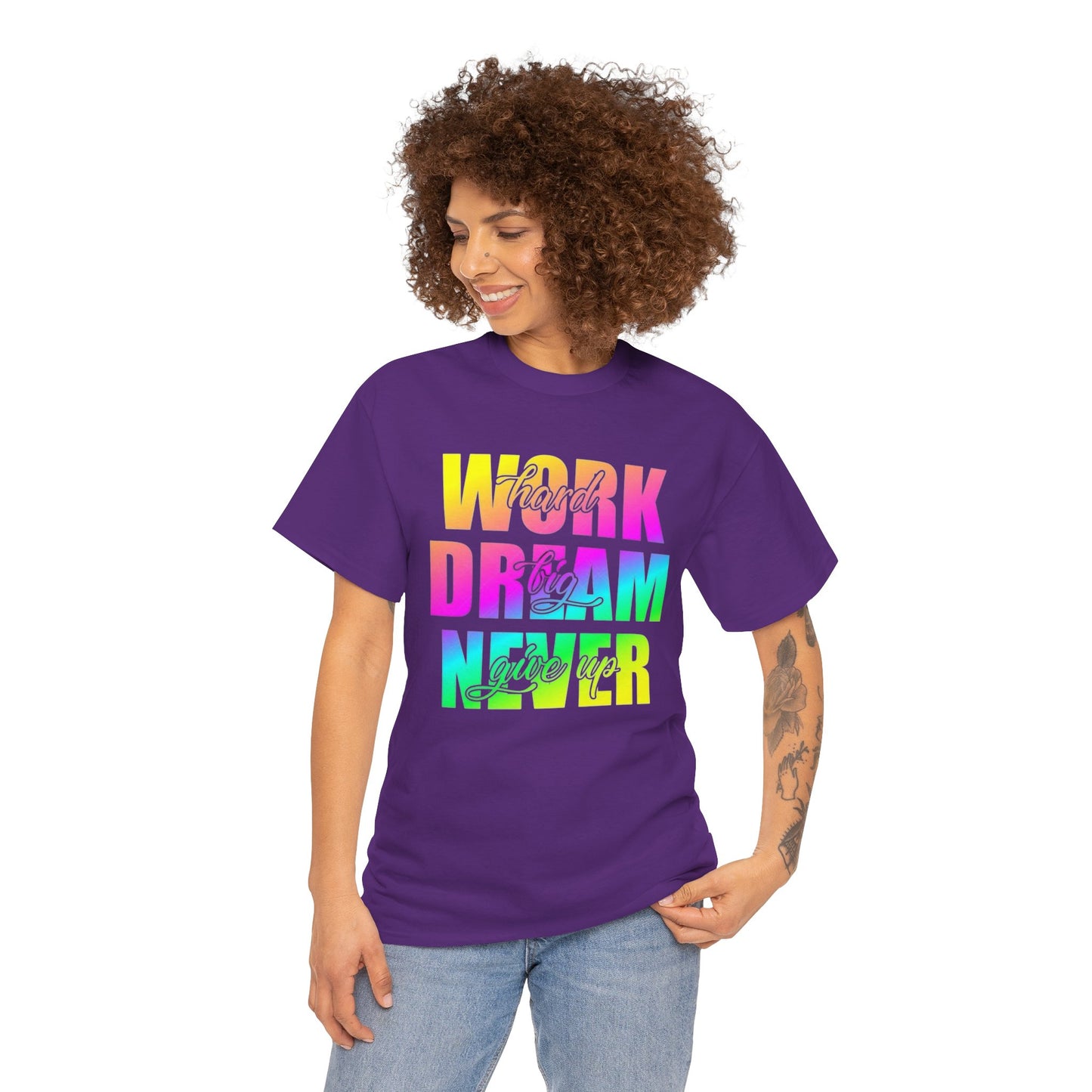 Inspirational Work Hard Dream Big Unisex Tee